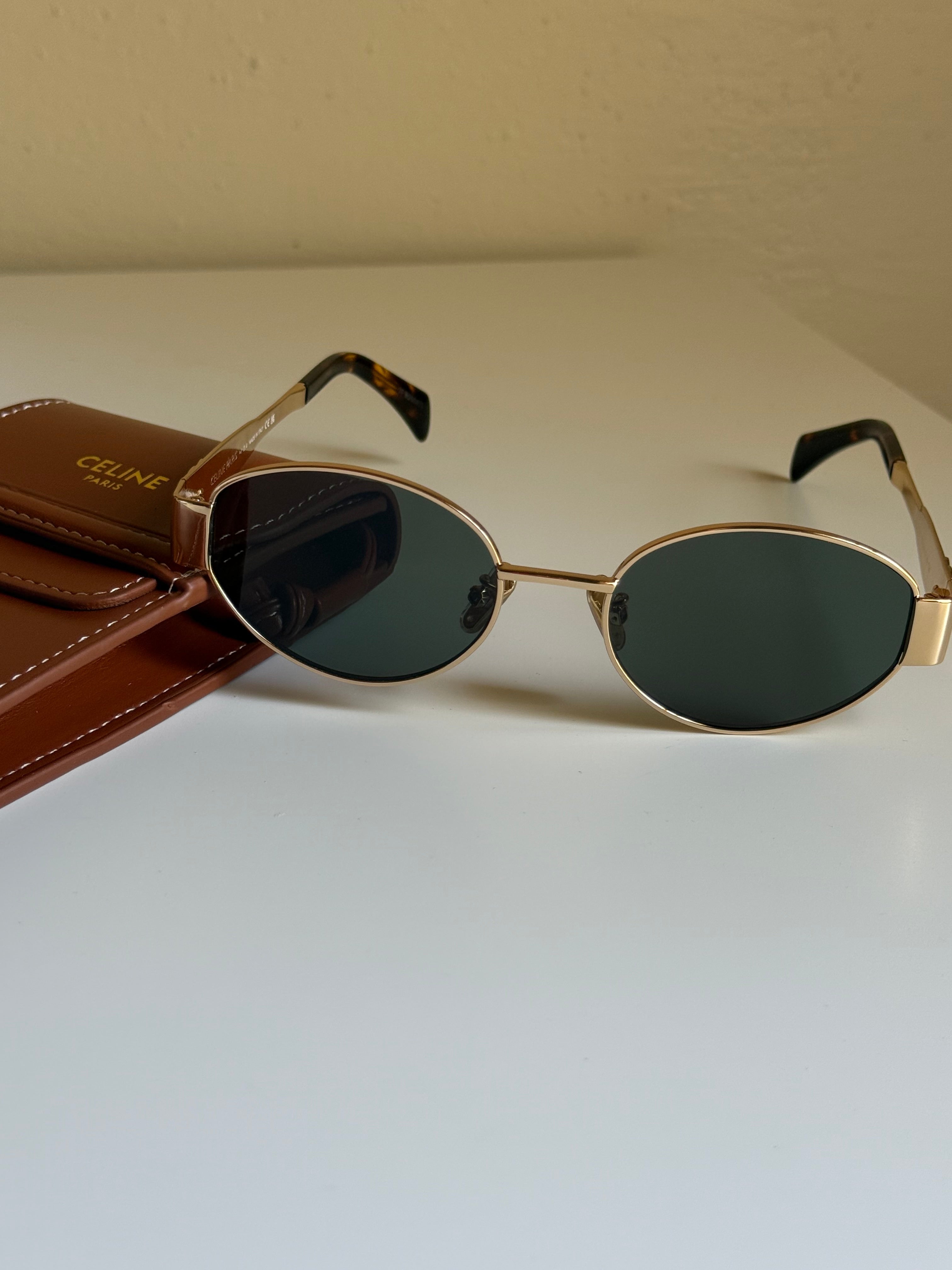 Crystal gold glasses