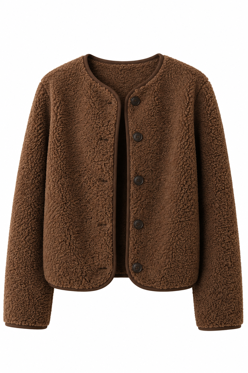 kia brown cozy jacket
