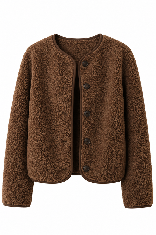 kia brown cozy jacket