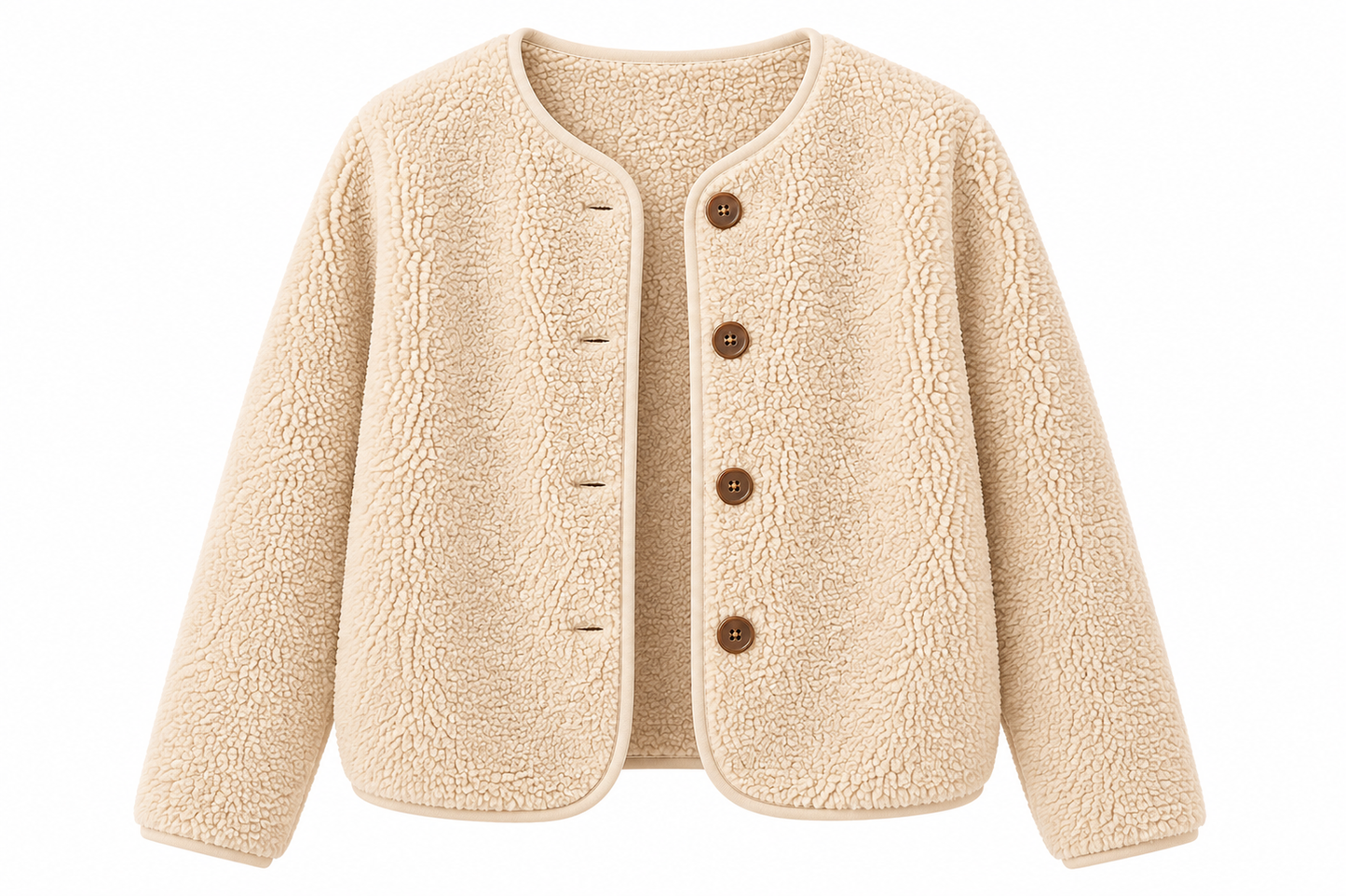 kia beige cozy jacket