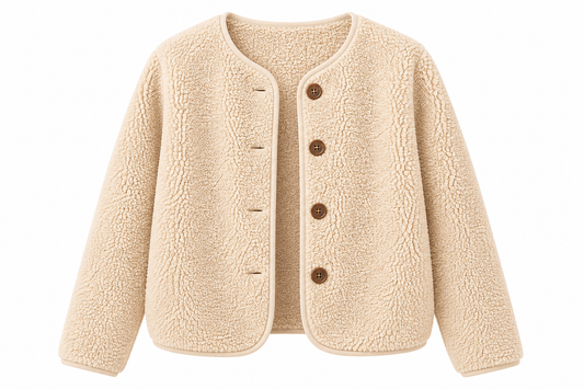 kia beige cozy jacket