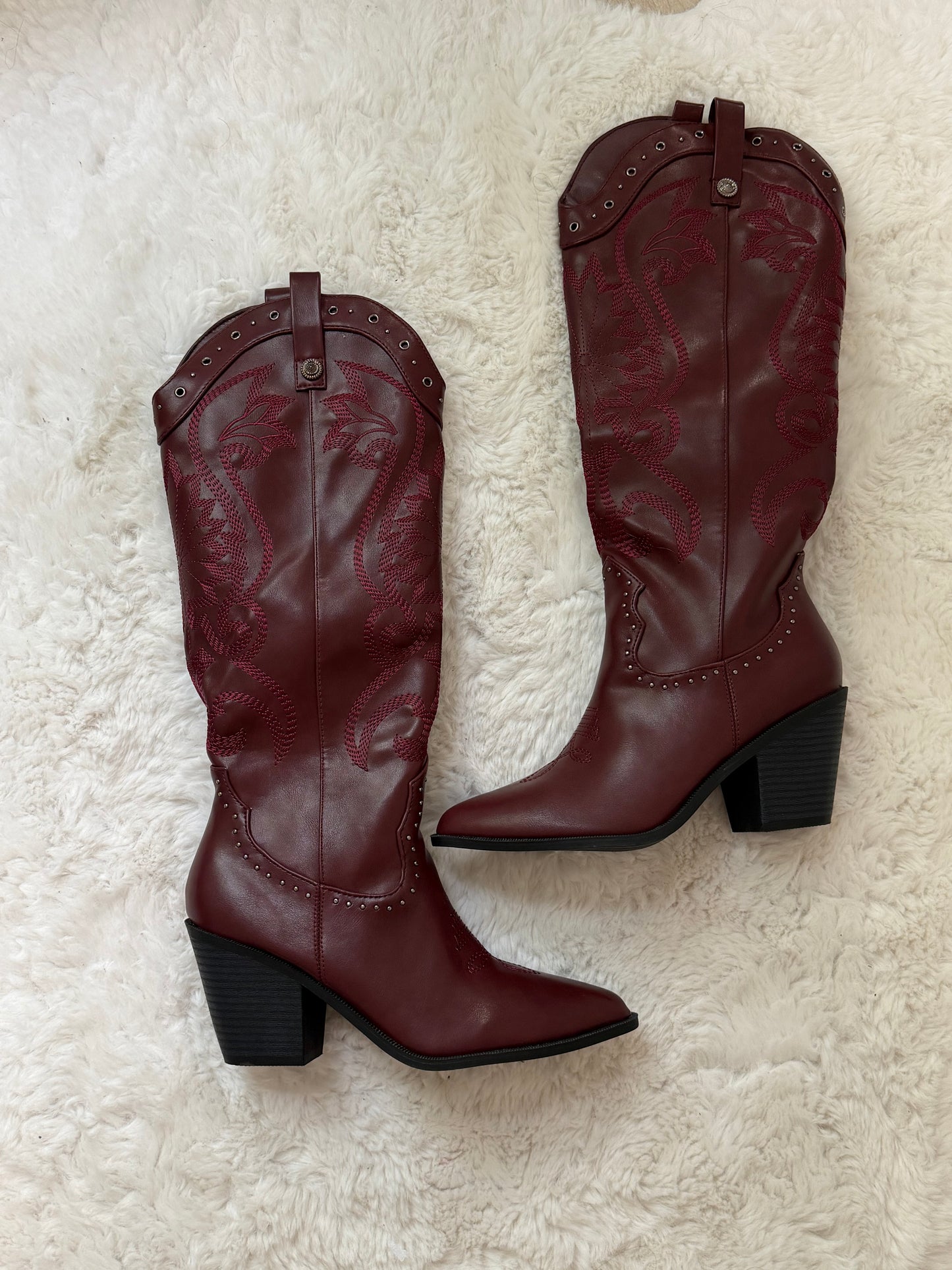 Wendy Wine Boots