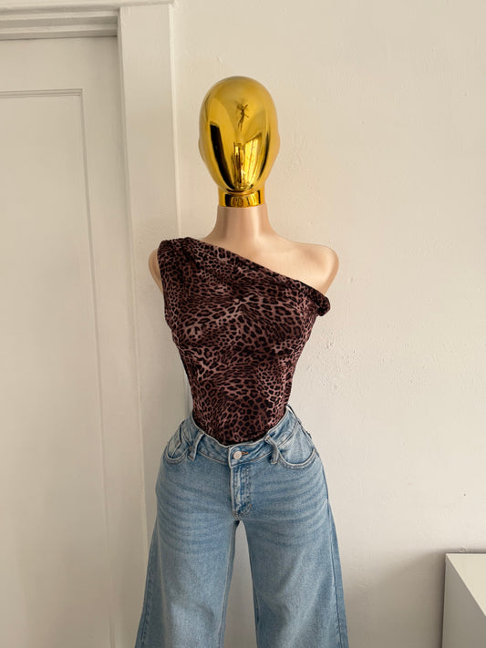 Ana  animal mesh top
